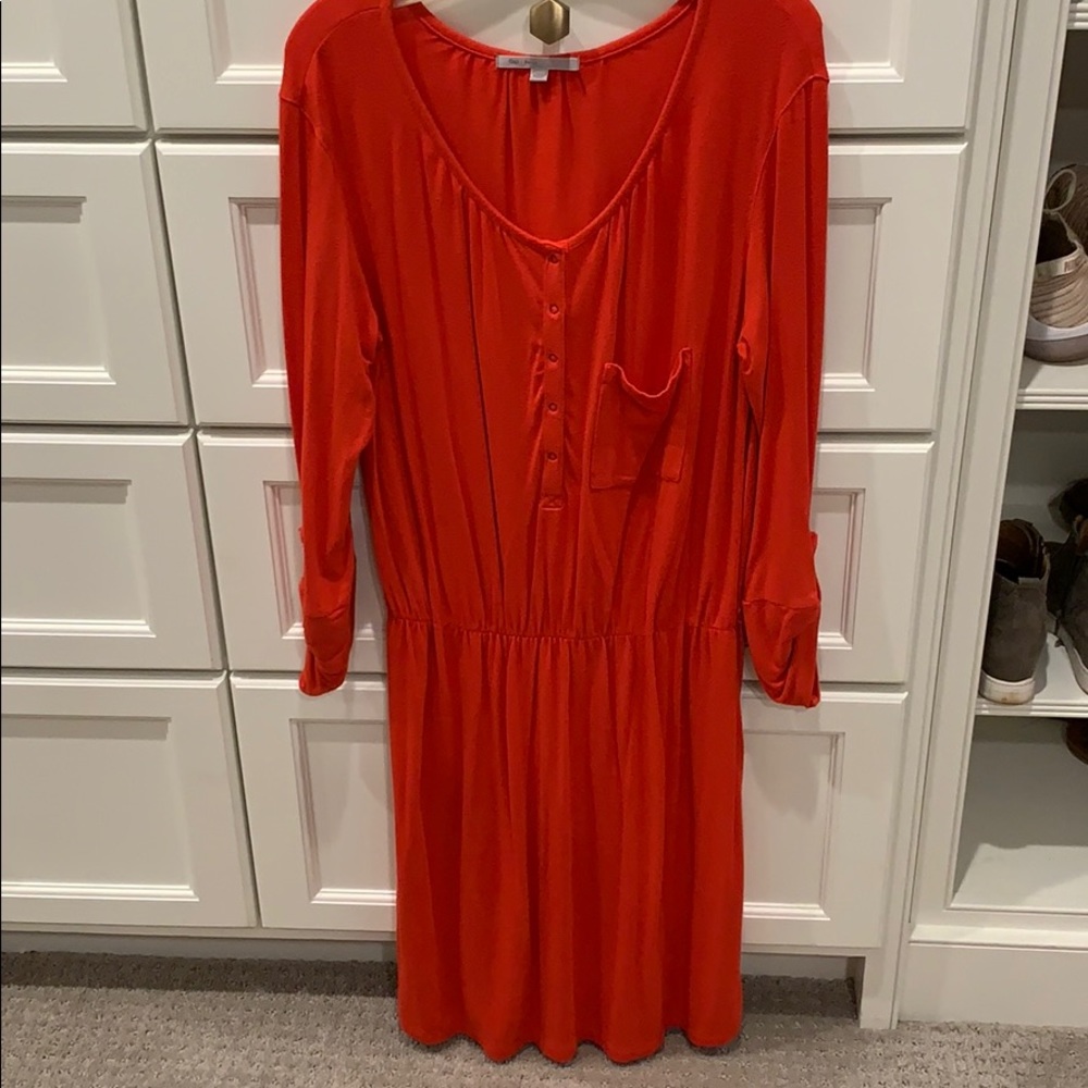 Gap knit snap front dress